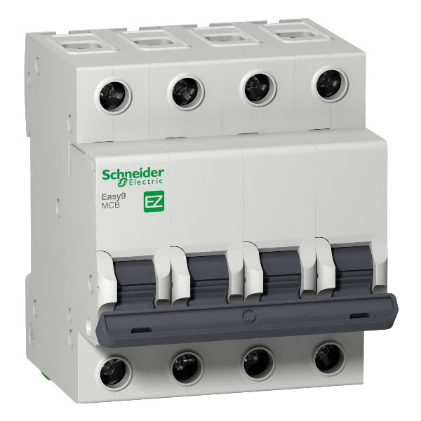 Автоматический выключатель Schneider Easy9, 6А, 4P, тип "C" 4.5кА