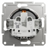 Розетка с заземлением Schneider Asfora антрацит