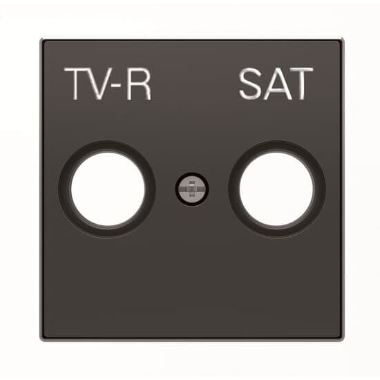 Лицевая панель розетки TV-R/SAT спутниковой ABB NIESSEN Sky черный бархат