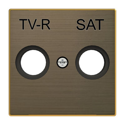 Лицевая панель розетки TV-R/SAT спутниковой ABB NIESSEN Sky античное золото