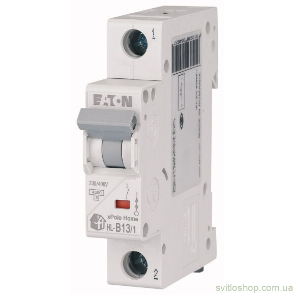 Автоматический выключатель EATON xPole Home HL, 13А, 1P, тип "B" 4.5кА