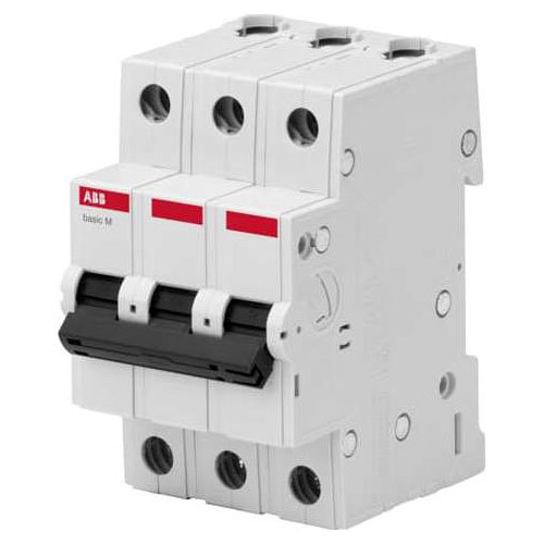 Автоматический выключатель ABB Basic M, 25А, 3P, тип "C" 4.5кА