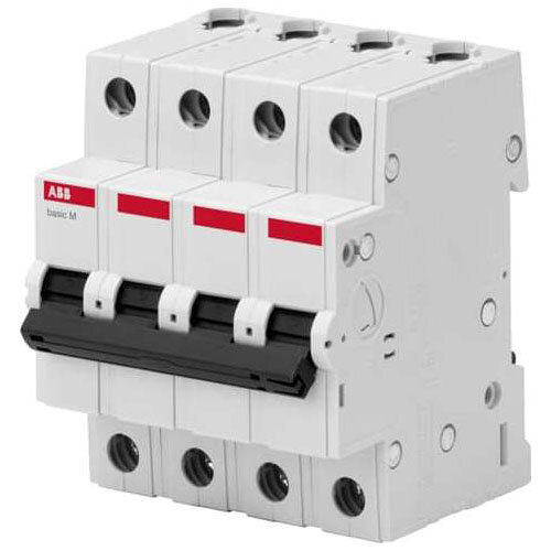 Автоматический выключатель ABB Basic M, 16А, 4P, тип "C" 4.5кА