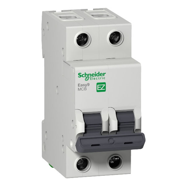 Автоматический выключатель Schneider Easy9, 6А, 2P, тип "B" 4.5кА