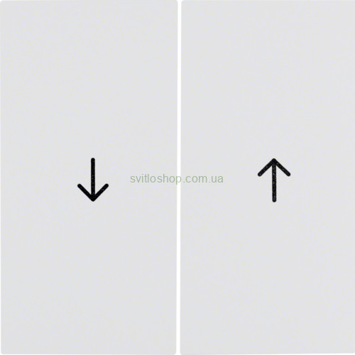 Клавиша для жалюзи Berker S.1/B.3/B.7 полярный белый