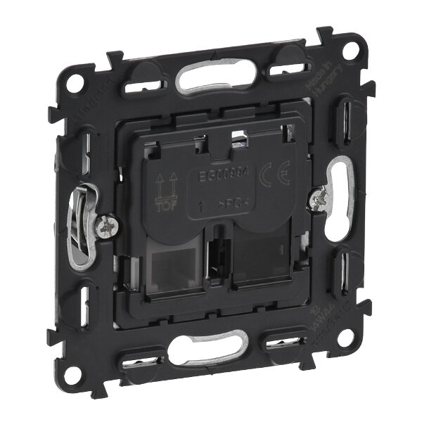 Розетка RJ45 cat.6 UTP компьютер + RJ11 телефон LEGRAND In'Matic