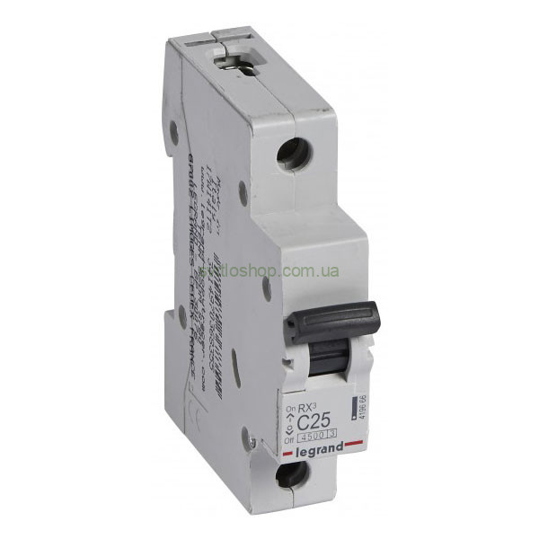 Автоматический выключатель LEGRAND RX³, 25А, 1P, тип "C" 4.5кА