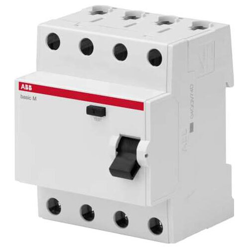 Устройство защитного отключения УЗО ABB Basic M, 40А, 30мА, 4P, АC, 4.5кА