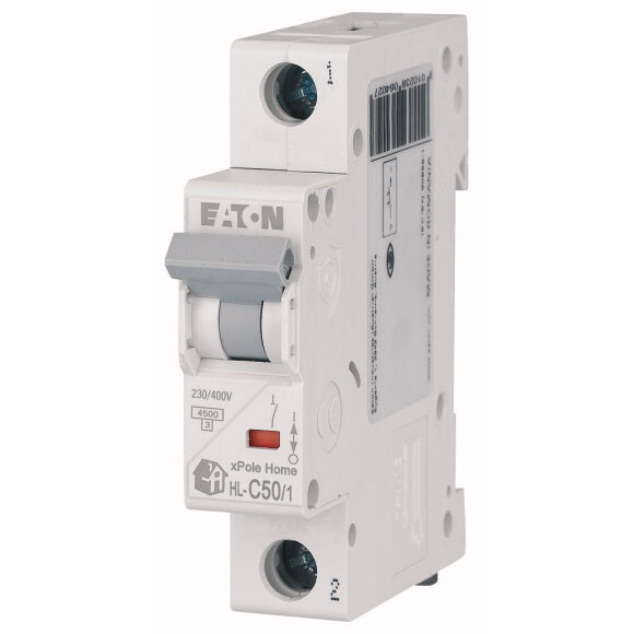 Автоматический выключатель EATON xPole Home HL, 50А, 1P, тип "C" 4.5кА