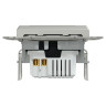 Розетка USB зарядная, тип A+C, 21 Вт Schneider Asfora алюминий